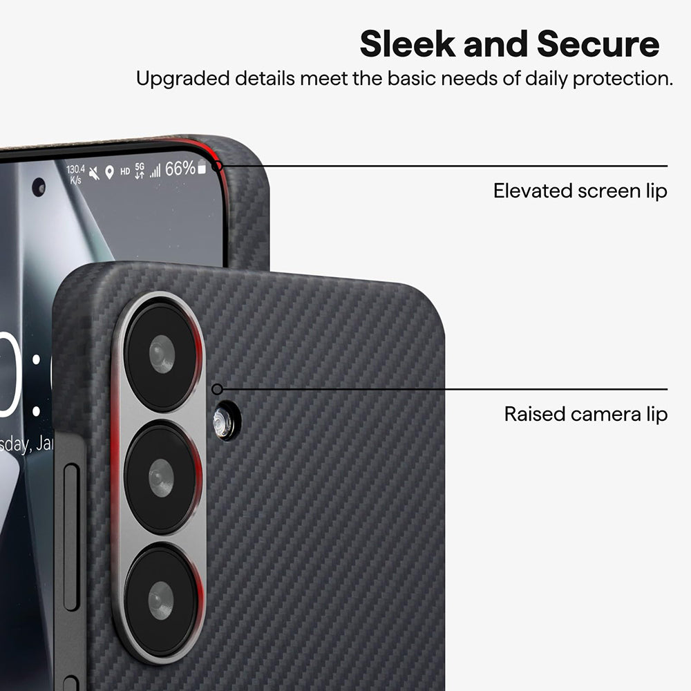 Husa de protectie Techsuit Aramid Fiber MagSafe compatibil cu Google Pixel 10 Pro XL, Negru