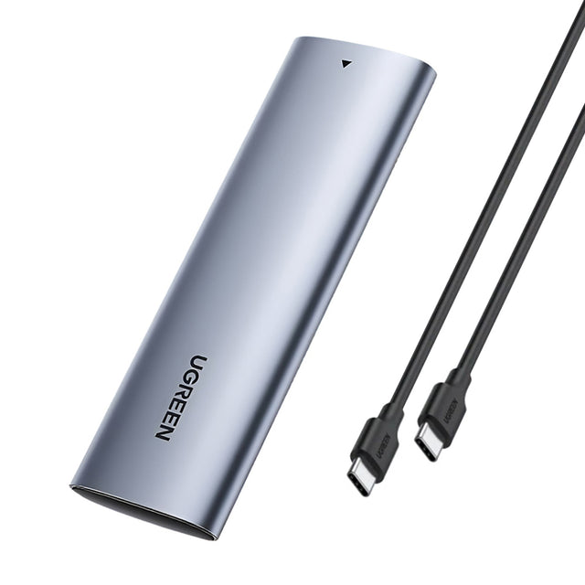 Stocare Ugreen Hard Drive Enclosure CM400 (10902), M.2 NVMe SSD, PCIe, M-Key, Type-C, 10Gbps, 2TB, Gri