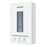 Stocare Ugreen Hard Drive Enclosure CM400 (10902), M.2 NVMe SSD, PCIe, M-Key, Type-C, 10Gbps, 2TB, Gri