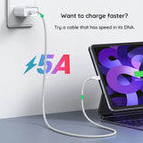 Cablu Ugreen L502 (95493), USB-C la USB-C, 100W, 1m, Portocaliu