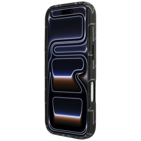 Husa de protectie Karl Lagerfeld Leather KL Monogram Logo MagSafe (KLHMP17L5PGKLMCK) compatibil cu iPhone 17 Pro, Negru