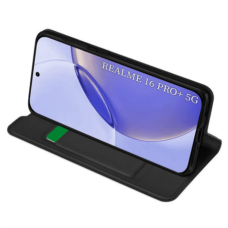 Husa de protectie Techsuit Magskin Book compatibil cu Realme 16 Pro, Negru