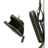 Suport Guess Universal Strap 4G Metal Logo (GUUCNKP4DGMK), with Small Purse for Accesories, Adjustable, Eco Leather, Negru