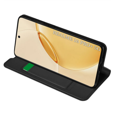 Husa de protectie Techsuit Magskin Book compatibil cu Realme 16 Pro+, Negru