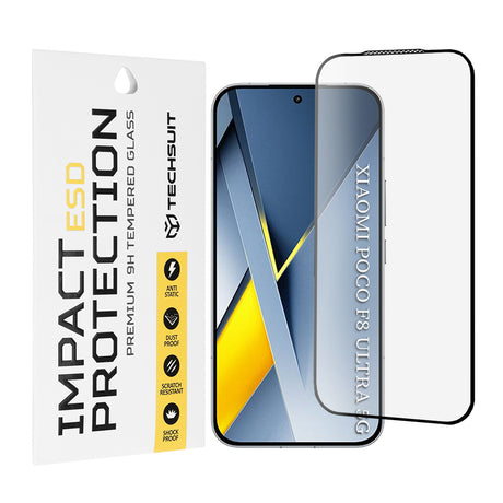 Folie de protectie Techsuit ESD Glass compatibil cu Xiaomi Poco F8 Ultra, Negru