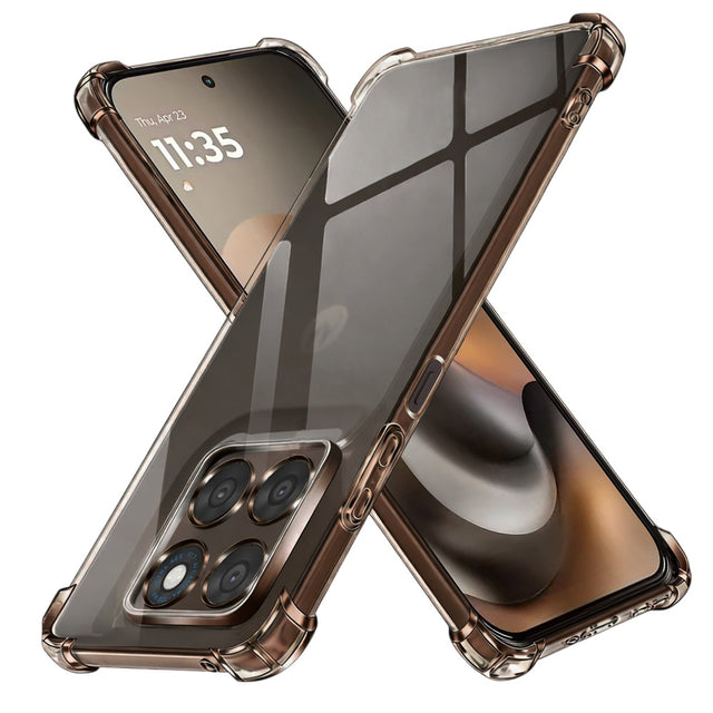 Husa de protectie Techsuit Shockproof Clear Silicone compatibil cu Motorola Moto G77 / G67, Transparent