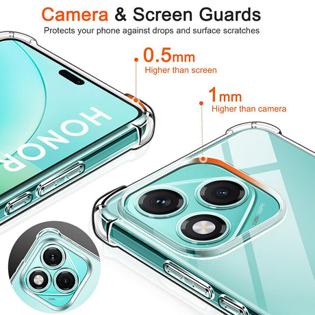 Husa de protectie Techsuit Shockproof Clear Silicone compatibil cu Honor 600 Lite, Transparent