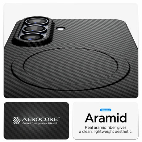 Husa de protectie Spigen Air Skin Aramid MagFit compatibil cu Samsung Galaxy S26, Negru