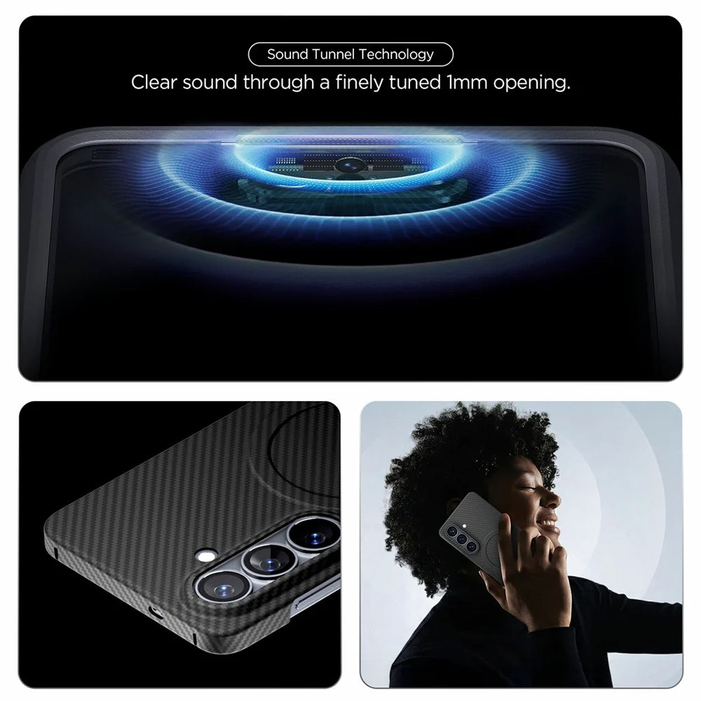 Husa de protectie Spigen Air Skin Aramid MagFit compatibil cu Samsung Galaxy S26, Negru