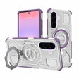 Husa de protectie Techsuit Carbon Shield PRO compatibil cu Samsung Galaxy A37 5G, Mov Transparent