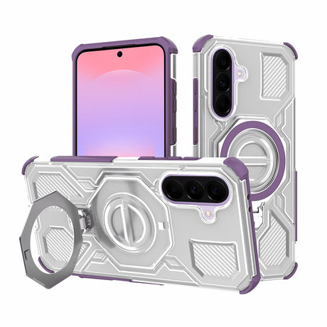 Husa de protectie Techsuit Carbon Shield PRO compatibil cu Samsung Galaxy A37 5G, Mov Transparent