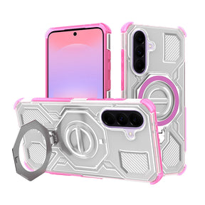 Husa de protectie Techsuit Carbon Shield PRO compatibil cu Samsung Galaxy A37 5G, Roz Transparent