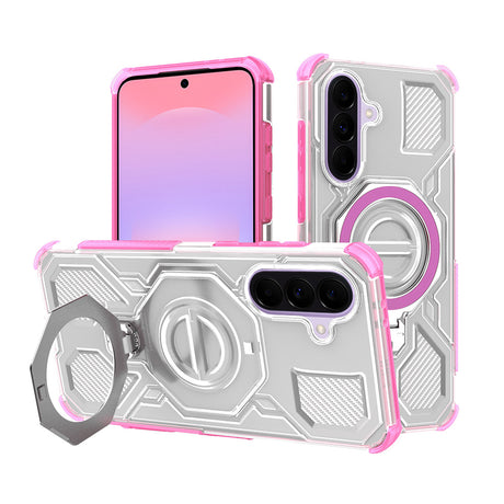 Husa de protectie Techsuit Carbon Shield PRO compatibil cu Samsung Galaxy A37 5G, Roz Transparent