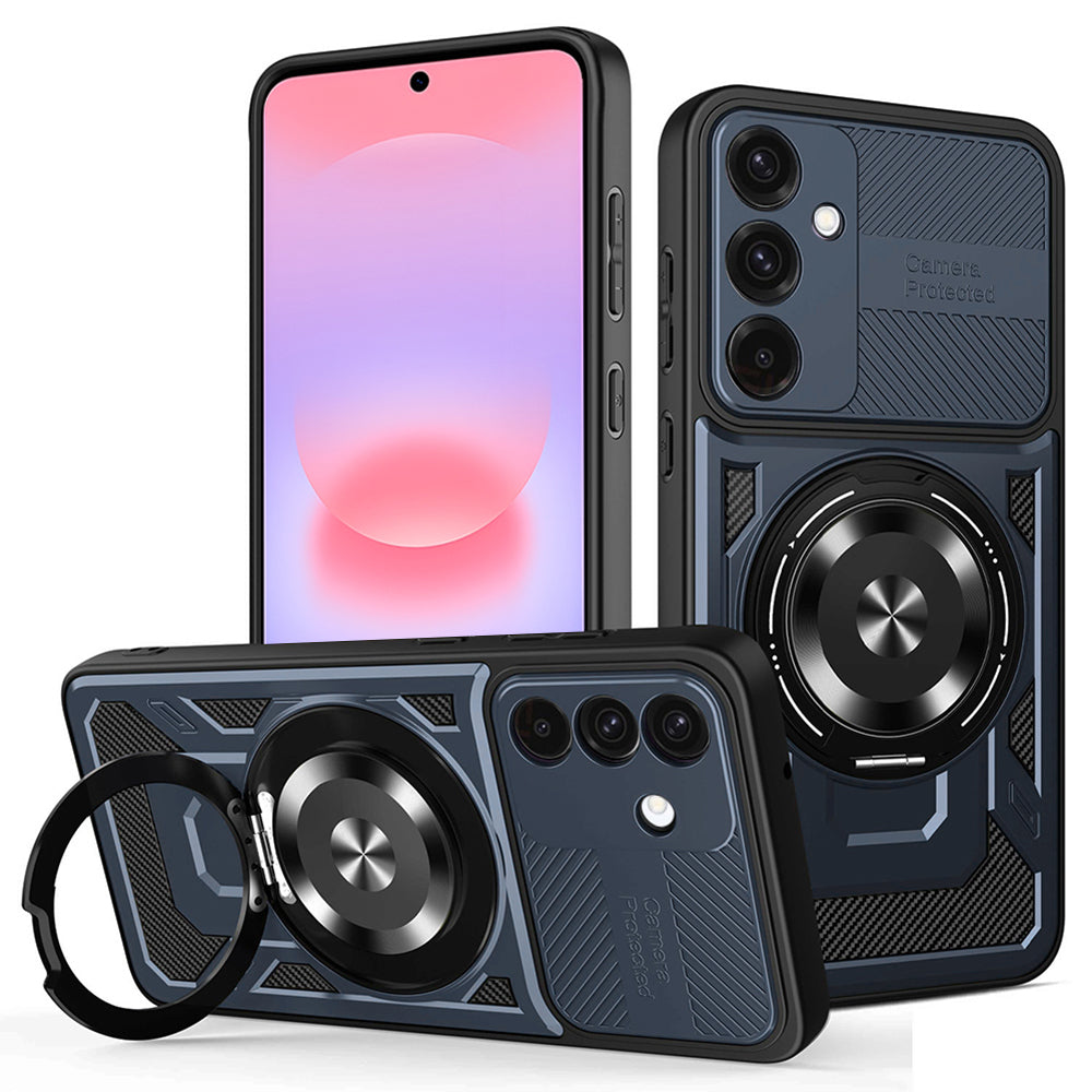 Husa de protectie Techsuit RuggedCam compatibil cu Samsung Galaxy A37 5G / A36 5G / A56 5G, Albastru