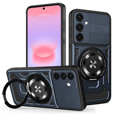 Husa de protectie Techsuit RuggedCam compatibil cu Samsung Galaxy A37 5G / A36 5G / A56 5G, Albastru
