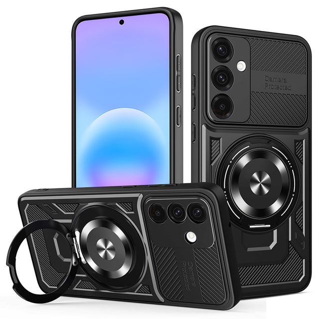 Husa de protectie Techsuit RuggedCam compatibil cu Samsung Galaxy A57 5G, Negru