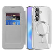 Husa de protectie Techsuit SmartMag Book compatibil cu Samsung Galaxy A57 5G, Gri