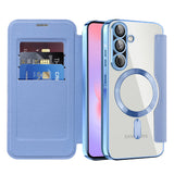 Husa de protectie Techsuit SmartMag Book compatibil cu Samsung Galaxy A37 5G, Albastru Deschis