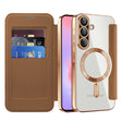 Husa de protectie Techsuit SmartMag Book compatibil cu Samsung Galaxy A37 5G, Maro