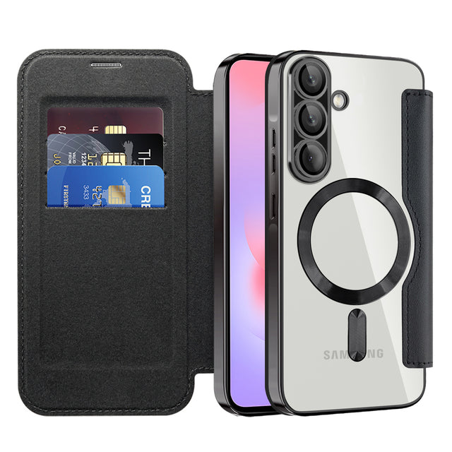 Husa de protectie Techsuit SmartMag Book compatibil cu Samsung Galaxy A37 5G, Negru
