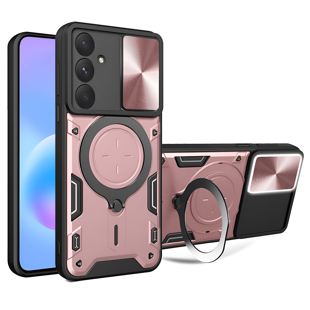 Husa de protectie Techsuit CamGuard Pro compatibil cu Samsung Galaxy A57 5G, Roz Auriu
