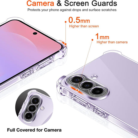 Husa de protectie Techsuit Shockproof Clear Silicone compatibil cu Samsung Galaxy A37 5G / A36 5G, Transparent