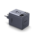 Incarcator Ugreen (65828), 3x Type-C / USB, 100W GaN, Gri