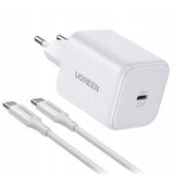 Incarcator Ugreen (65055), USB-C, 45W, GaN, Fast Charge, Alb