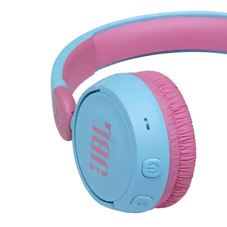 Casti audio wireless On-Ear JBL JR310BT, Bluetooth, Blue Pink (albastru roz) - NotebookGsm