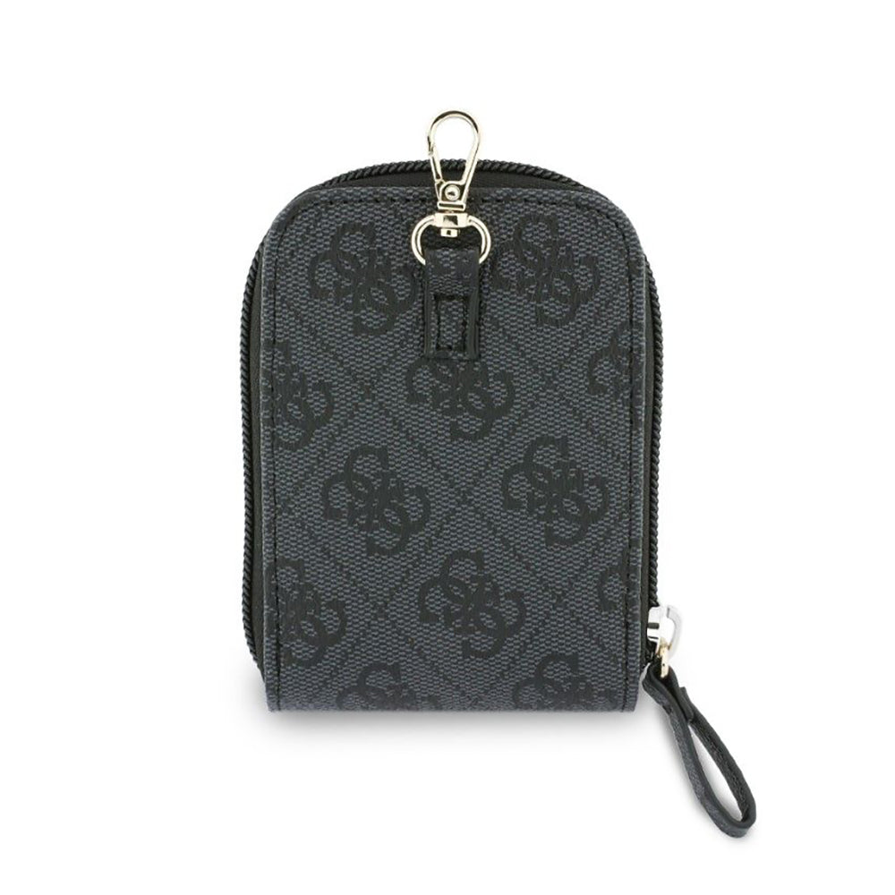 Suport Guess Universal Strap 4G Metal Logo (GUUCNKP4DGMK), with Small Purse for Accesories, Adjustable, Eco Leather, Negru