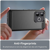 Husa de protectie Techsuit Carbon Silicone compatibil cu Honor 600 Lite, Negru