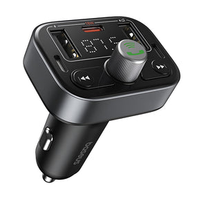 Gadget Baseus FM Modulator and Car Charger S-09 Pro (C10762200113-00), 2x USB, Type-C, Bluetooth 5.3, Digital Display, Negru