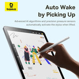 Stylus Baseus Stylus Pen Smooth Writing 3 Series (P80080806213-00), with Magnetic Wireless Charging, 140mAh, Palm-Rejection, Alb