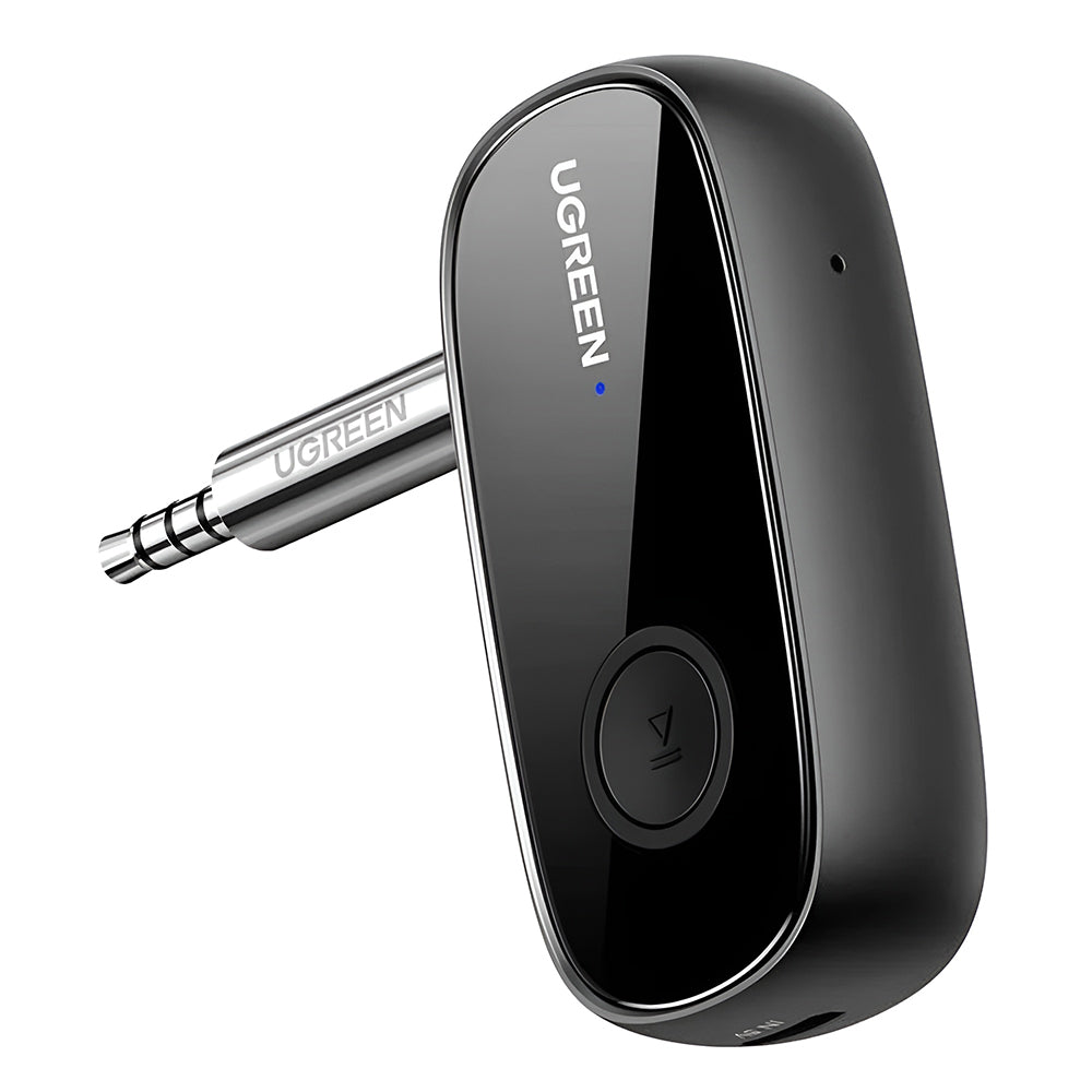 Gadget Ugreen Audio Receiver CM279 (70304), Jack 3.5mm, Micro-USB, Bluetooth 5.1, Microphone, Hi-Fi Stereo Sound Quality, Negru