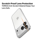 Torras Folie de protectie Torras Lensguard Camera compatibil cu iPhone 17 Pro / iPhone 17 Pro Max, Albastru – imagine 5