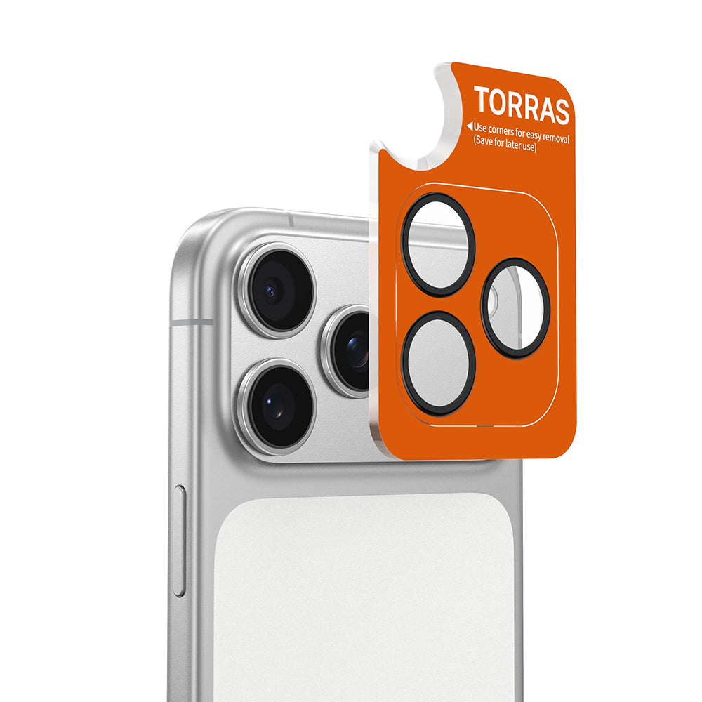 Torras Folie de protectie Torras Lensguard Camera compatibil cu iPhone 17 Pro / iPhone 17 Pro Max, Albastru – imagine 2
