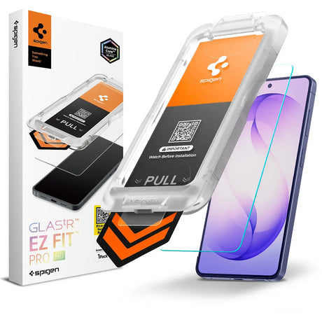 Folie de protectie Spigen Glas.tR EZ-FIT Pro HD (AGL11086) compatibil cu Samsung Galaxy S26 Plus, Transparent