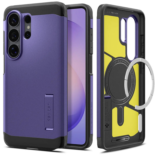 Husa de protectie Spigen Tough Armor MagSafe (ACS11209) compatibil cu Samsung Galaxy S26 Ultra, Ash Violet