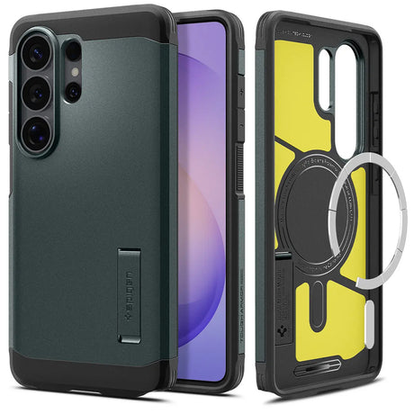 Husă Spigen Tough Armor MagSafe pentru Galaxy S26 Ultra, verde