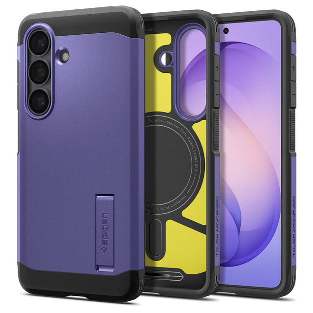 Husa de protectie Spigen Tough Armor MagSafe (ACS11215) compatibil cu Samsung Galaxy S26 Plus, Ash Violet