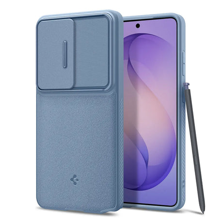 Husă Spigen Optik Armor pentru Samsung Galaxy S26 Ultra, albastru deschis