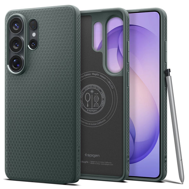 Husa de protectie Spigen Liquid Air MagSafe (ACS10676) compatibil cu Samsung Galaxy S26 Ultra, Abyss Green