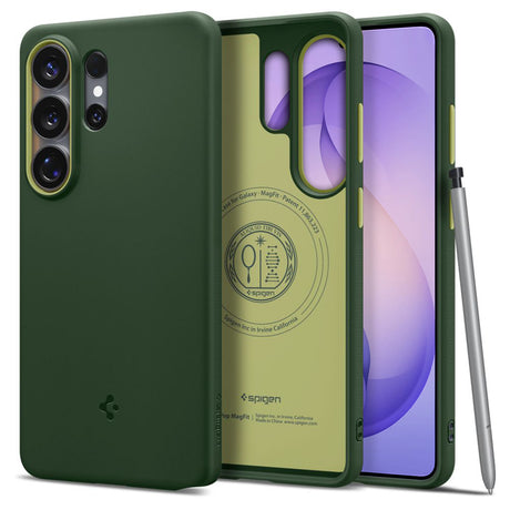 Husa de protectie Spigen Caseology Nano Pop MagSafe (ACS11039) compatibil cu Samsung Galaxy S26 Ultra, Avo Green