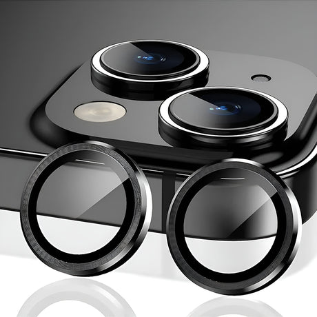 Folie de protectie Lito S+ Camera Glass compatibil cu iPhone 14 / iPhone 14 Plus, Negru /Transparent