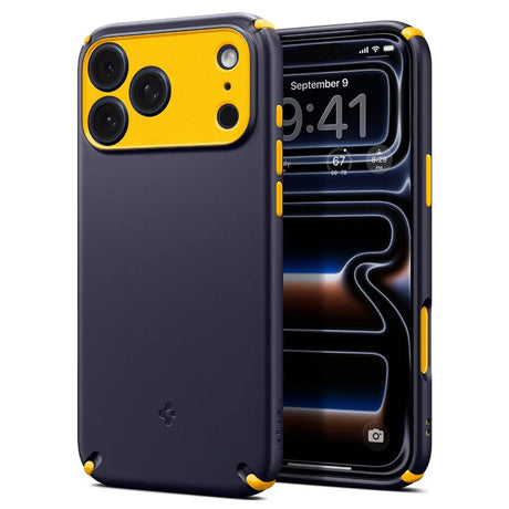 Husa de protectie Spigen Caseology Nano Pop Hybrid MagSafe (ACS11149) compatibil cu iPhone 17 Pro, Albastru Berry Navy