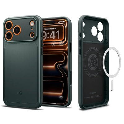 Husa de protectie Spigen Thin Fit compatibil cu iPhone 17 Pro Max, Verde inchis