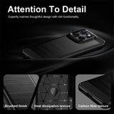Husa de protectie Techsuit Carbon Silicone compatibil cu Motorola Edge 70 Fusion, Negru