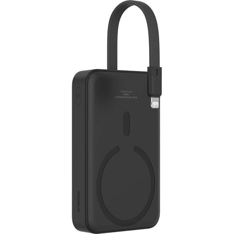 Baterie externa Baseus Magnetic Mini (P10022109113-00), MagSafe, USB-C, Lightning, 10000mAh, 20W, Negru