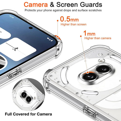 Husa de protectie Techsuit Shockproof Clear Silicone compatibil cu Nothing Phone (4a) Pro, Transparent