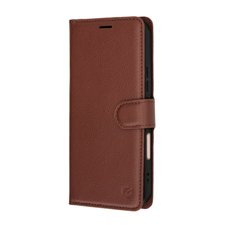 Husa de protectie Techsuit Leather Folio compatibil cu Honor 600 Lite, Maro